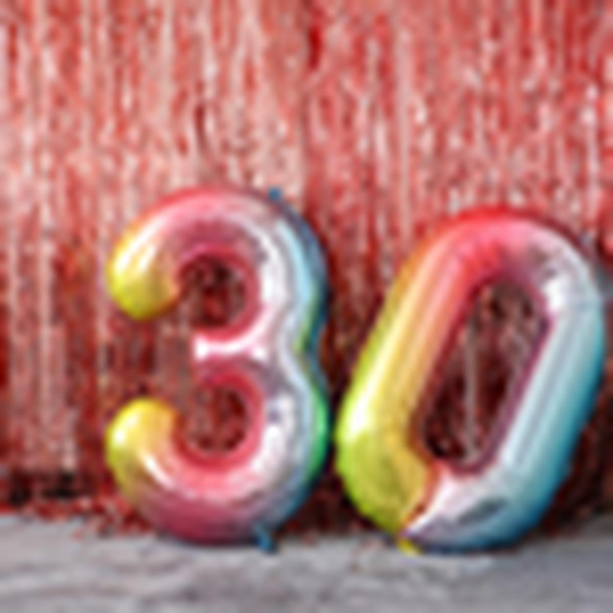шарики цифры на день рождения